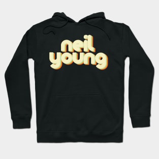 vintage color neil young Hoodie